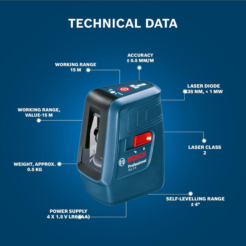Bosch GLL 3 X laser leveling tool